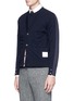 Front View - Click To Enlarge - THOM BROWNE  - Cardigan front long sleeve T-shirt