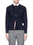 Main View - Click To Enlarge - THOM BROWNE  - Cardigan front long sleeve T-shirt