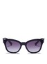 Main View - Click To Enlarge - VALENTINO GARAVANI - Beaded corner acetate sunglasses