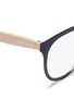 Detail View - Click To Enlarge - VALENTINO GARAVANI - Acetate temple metal round optical glasses