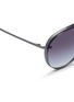 Detail View - Click To Enlarge - VALENTINO GARAVANI - Mounted lens metal aviator sunglasses
