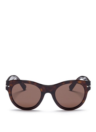 Main View - Click To Enlarge - VALENTINO GARAVANI - Tortoiseshell acetate round sunglasses