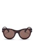 Main View - Click To Enlarge - VALENTINO GARAVANI - Tortoiseshell acetate round sunglasses