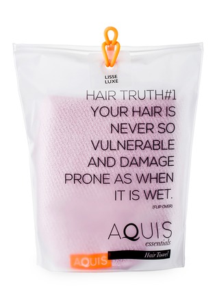 Main View - Click To Enlarge - AQUIS - Lisse Luxe Hair Towel – Desert Rose