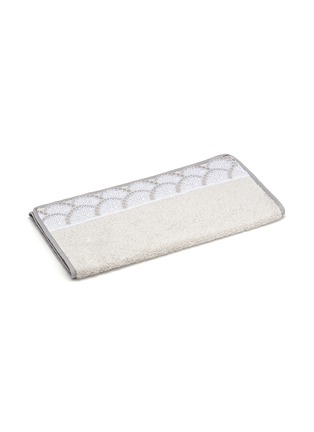 Main View - Click To Enlarge - FRETTE - Mistletoe lace guest towel – Grey/White