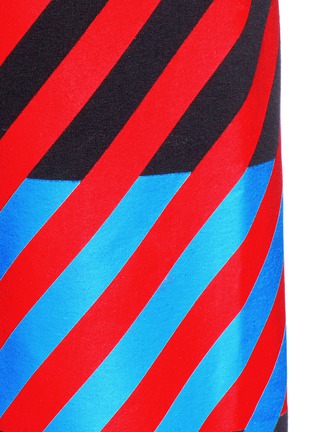 Detail View - Click To Enlarge - 73119 - Block stripe print sweatpants
