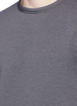 Detail View - Click To Enlarge - THEORY - Raw edge neoprene sweatshirt