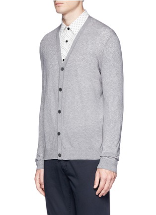 Front View - Click To Enlarge - THEORY - 'Bores' cotton blend cardigan
