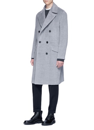 Figure View - Click To Enlarge - THEORY - Alpaca-wool melton coat