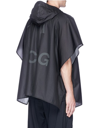 Back View - Click To Enlarge - NIKELAB - 'ACG' Packable logo print nylon poncho