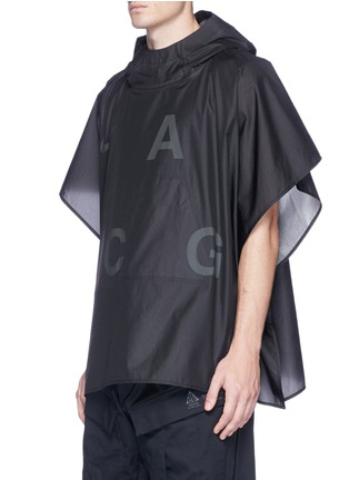 Front View - Click To Enlarge - NIKELAB - 'ACG' Packable logo print nylon poncho