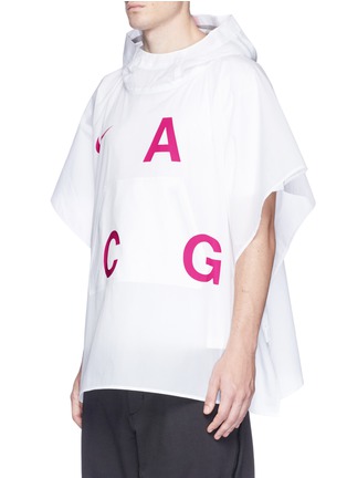 Front View - Click To Enlarge - NIKELAB - 'ACG' Packable logo print nylon poncho