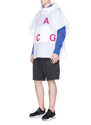 Figure View - Click To Enlarge - NIKELAB - 'ACG' Packable logo print nylon poncho