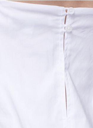 Detail View - Click To Enlarge - ELIZABETH AND JAMES - 'Oak' tie waist cotton poplin dress