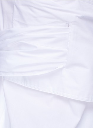 Detail View - Click To Enlarge - ELIZABETH AND JAMES - 'Montgomery' wraparound sash tie cotton poplin sleeveless top