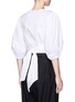 Back View - Click To Enlarge - ELIZABETH AND JAMES - 'Karlotta' cotton poplin cropped wrap top