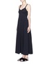 Front View - Click To Enlarge - ELIZABETH AND JAMES - 'Cynthia' cutout back stretch crepe dress