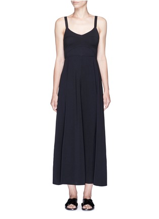 Main View - Click To Enlarge - ELIZABETH AND JAMES - 'Cynthia' cutout back stretch crepe dress
