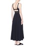 Figure View - Click To Enlarge - ELIZABETH AND JAMES - 'Cynthia' cutout back stretch crepe dress