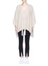 Main View - Click To Enlarge - ELIZABETH AND JAMES - 'Fremont' waist tie rib knit poncho