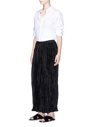 Figure View - Click To Enlarge - ELIZABETH AND JAMES - 'Cresent' crinkle pleated culottes