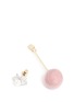 Detail View - Click To Enlarge - VENNA - Detachable pompom drop faux pearl eye earrings