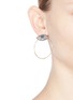 Figure View - Click To Enlarge - VENNA - 'Evil Eye' detachable hoop glass crystal earrings