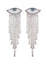 Main View - Click To Enlarge - VENNA - 'Evil Eye' glass crystal fringe drop earrings