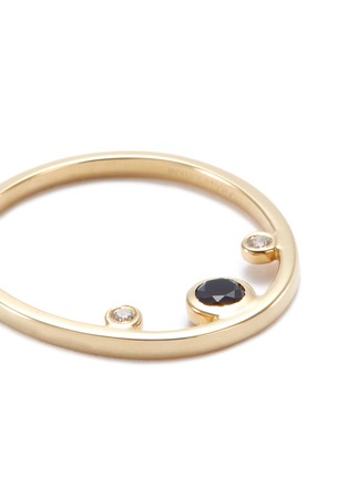 Detail View - Click To Enlarge - LAMA HOURANI JEWELRY  - 'Chillida Polka' diamond 18k yellow gold ring