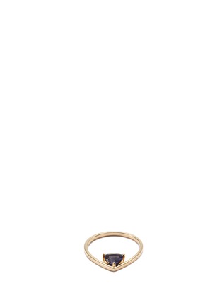 Main View - Click To Enlarge - LAMA HOURANI JEWELRY  - 'Chillida Tre-Blue' iolite 18k yellow gold ring