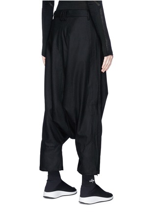 Back View - Click To Enlarge - Y-3 - 'Wool Sarouel' drop crouch pants