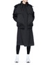 Figure View - Click To Enlarge - Y-3 - Detachable hood down jacket