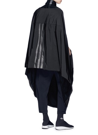 Back View - Click To Enlarge - Y-3 - 'Novelty' fleece-lined poncho