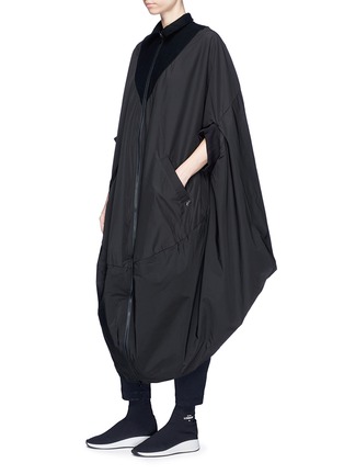 Figure View - Click To Enlarge - Y-3 - 'Novelty' fleece-lined poncho
