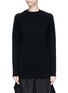 Main View - Click To Enlarge - Y-3 - Logo print mock neck melton sweater