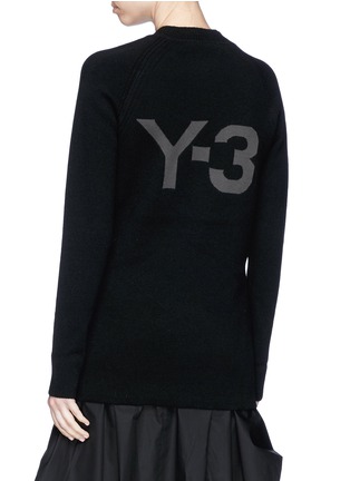 Figure View - Click To Enlarge - Y-3 - Logo print mock neck melton sweater