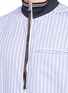 Detail View - Click To Enlarge - OAMC - Owl patch stripe poplin bomber jacket