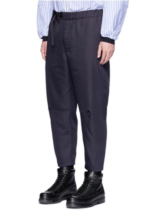 Front View - Click To Enlarge - OAMC - Cropped twill jogging pants