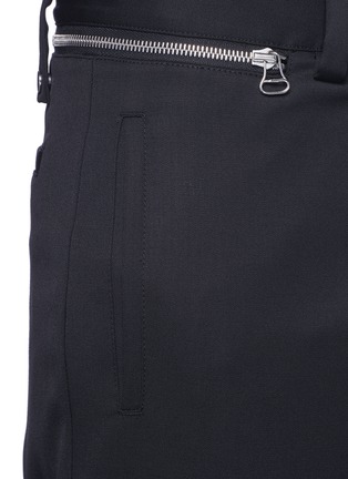 Detail View - Click To Enlarge - OAMC - Zip cuff cropped virgin wool gabardine pants