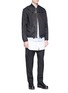 Figure View - Click To Enlarge - OAMC - Buckled strap twill bomber jacket