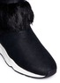 Detail View - Click To Enlarge - ASH - 'Moloko' fur and leather sneaker boots