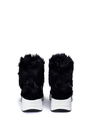Back View - Click To Enlarge - ASH - 'Moloko' fur and leather sneaker boots