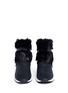 Front View - Click To Enlarge - ASH - 'Moloko' fur and leather sneaker boots