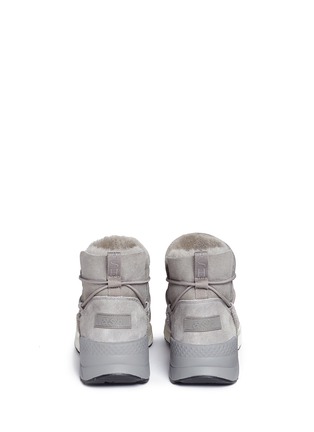 Back View - Click To Enlarge - ASH - 'Mitsouko' lambskin shearling sneaker boots