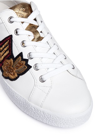 Detail View - Click To Enlarge - ASH - 'Nak Arms' military patch leather sneakers
