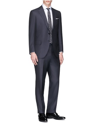 Figure View - Click To Enlarge - TOMORROWLAND - Eremengildo Zegna Shang Micronsphere® twill suit