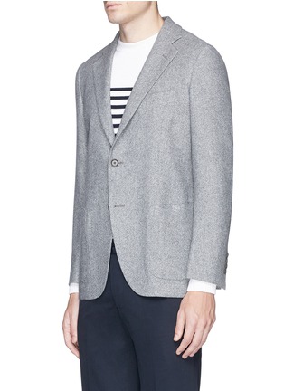 Front View - Click To Enlarge - TOMORROWLAND - Ermenegildo Zegna Huacaya tweed soft blazer