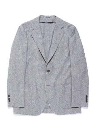 Main View - Click To Enlarge - TOMORROWLAND - Ermenegildo Zegna Huacaya tweed soft blazer