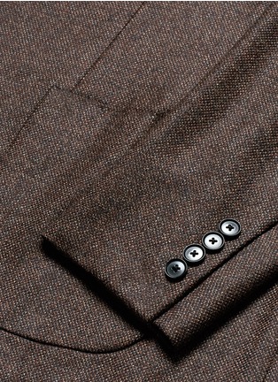 Detail View - Click To Enlarge - TOMORROWLAND - Wool basketweave soft blazer