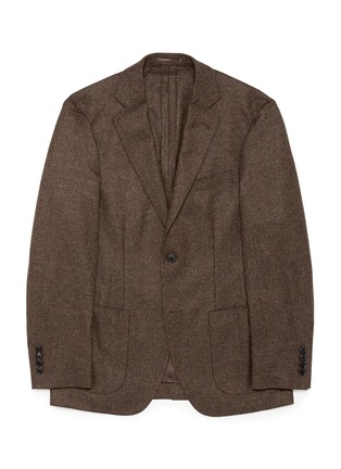 Main View - Click To Enlarge - TOMORROWLAND - Wool basketweave soft blazer